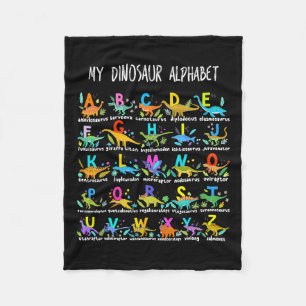 Couverture Polaire De Dinosaures Alphabet Abc Retour À L'Étudiant K À