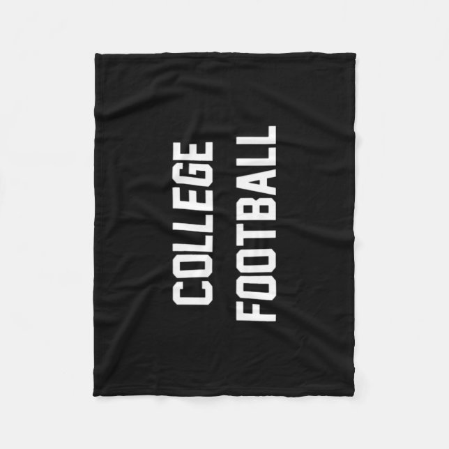 Couverture polaire de football universitaire (Devant)