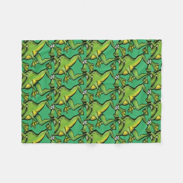 Couverture polaire de grenouilles (Devant (Horizontal))