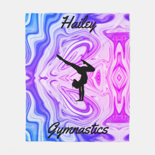 Couverture polaire de gymnastique pour filles avec