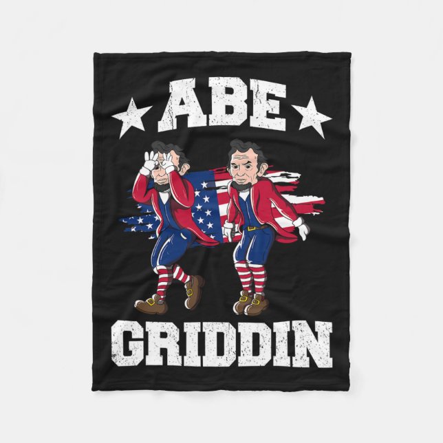 Couverture Polaire De Juillet Abraham Lincoln Griddy Abe Griddin (Devant)
