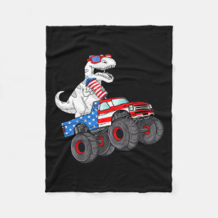 Couverture Polaire De Juillet T Rex Dino Trex Dinosaur Monster Truck
