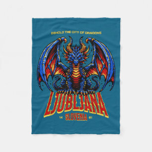 Couverture Polaire De Ljubljana Slovénie Voyez Dragons De La Ville