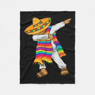 Couverture Polaire De Mayo Dabbing Poncho Mexicain Enfants Tout-Petit