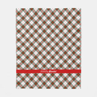 Couverture Polaire ~ de plaid de Noël personnalisé