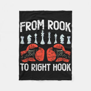 Couverture Polaire De Rook À Fusion De Boxe D'Échecs À Crochet Droit