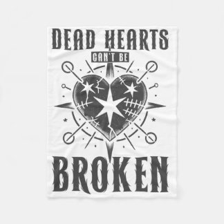 Couverture Polaire Dead Hearts Can't Be Broken. Goth, Emo Scene, Dark