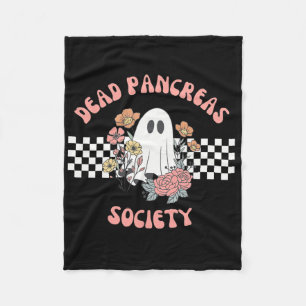 Couverture Polaire Dead Pancreas Society Funny Ghost Diabetes