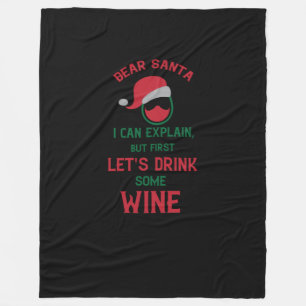 Couverture Polaire Dear Santa I can explain, but first
