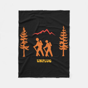 Couverture Polaire Débrancher Randonnée Camping Outdoor Nature Aventu