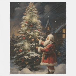 Couverture Polaire Deck Halls Héirloom Noël Blanket