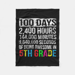 Couverture Polaire Décompte de 100 jours de 5e année 100 jours de gif