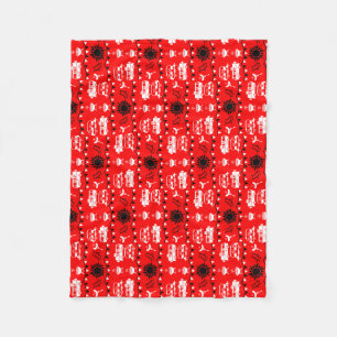 Couverture Polaire Décor camping Caravan