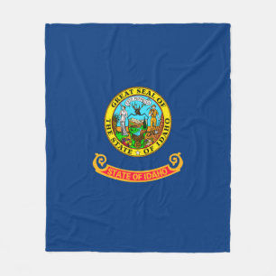 Couverture Polaire Décor Design Drapeau D'État Idaho