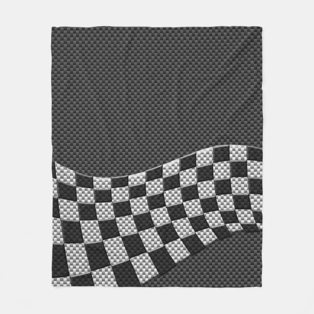 Couverture Polaire Décor d'impression à drapeau à drapeau de course e (Devant)