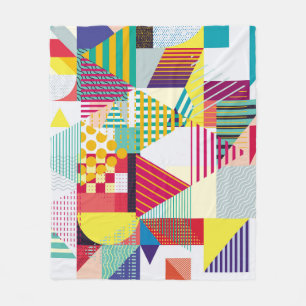 Couverture Polaire Décoratif géométrique, abstrait motif sans couture