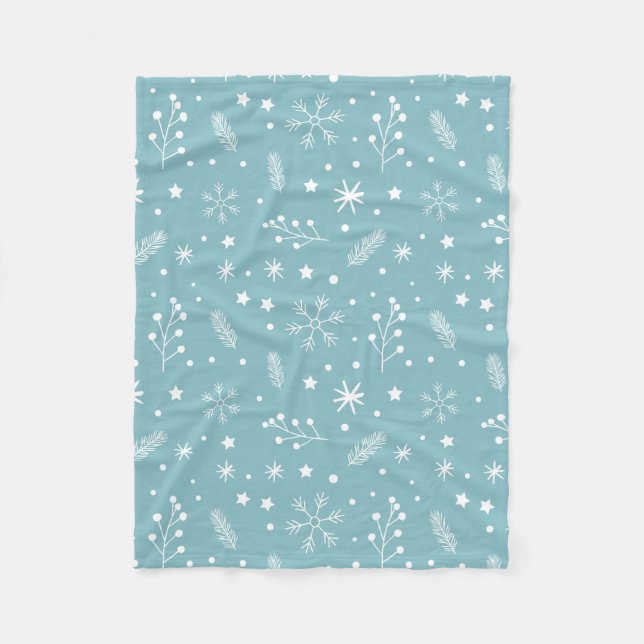 Couverture Polaire Décoration de fête de Noël (Devant)