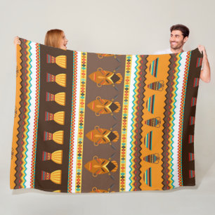 Couverture Polaire Décoration de la maison africaine Tribal motif