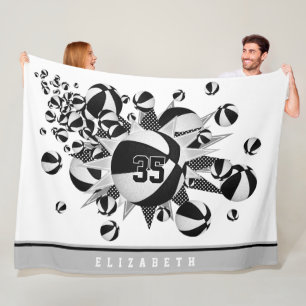 Couverture Polaire décoration de la salle de sport noire filles baske