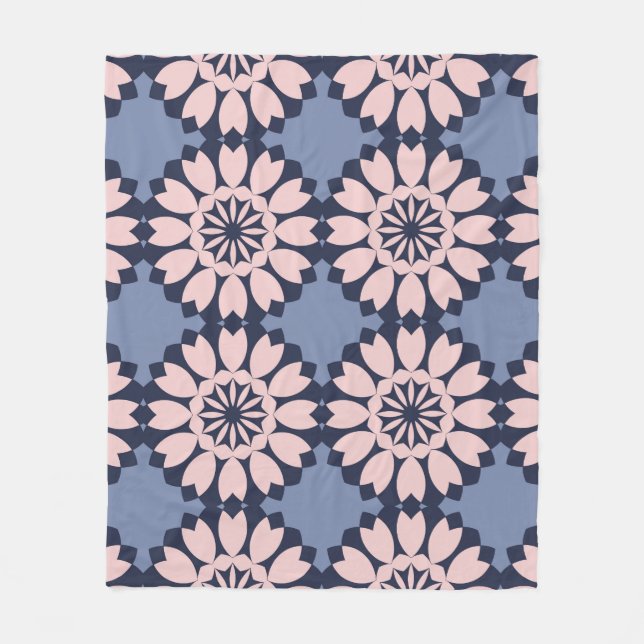 Couverture Polaire Decorative seamless pattern of different geometric (Devant)