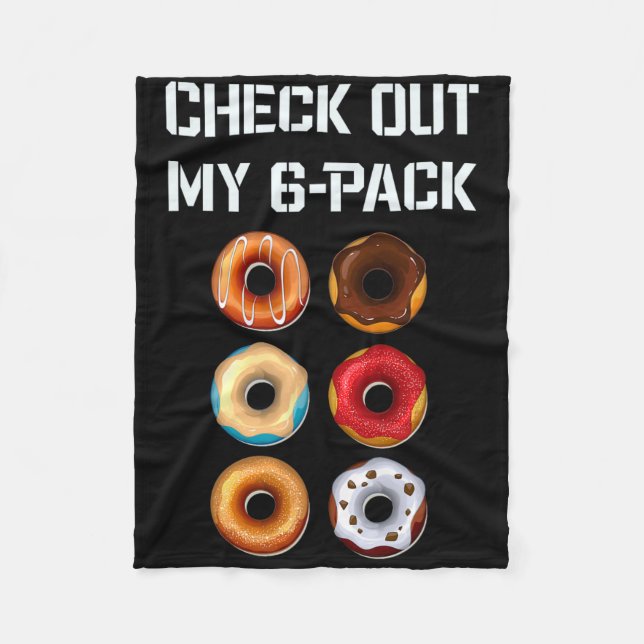 Couverture Polaire Découvrez Mon Pack Six Donut Gym Humour Tee Funny  (Devant)