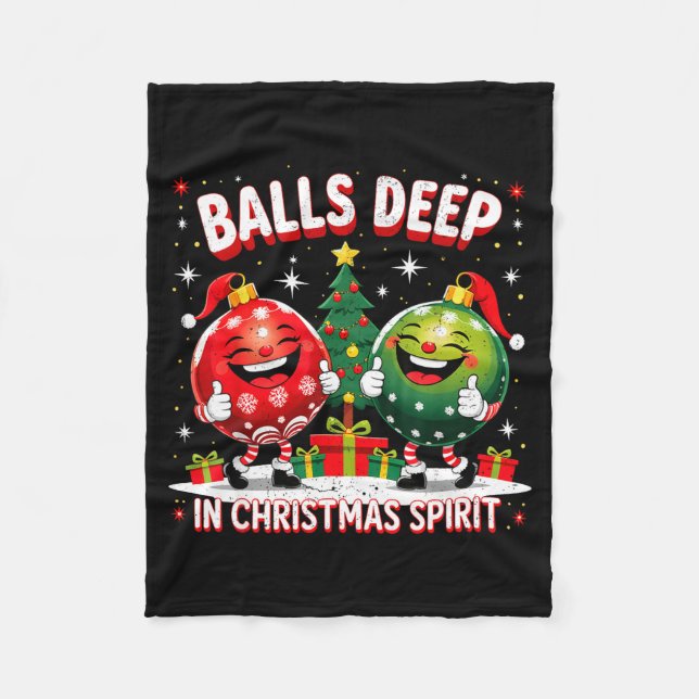 Couverture Polaire Deep In Christmas Srit Funny Ornament  (Devant)