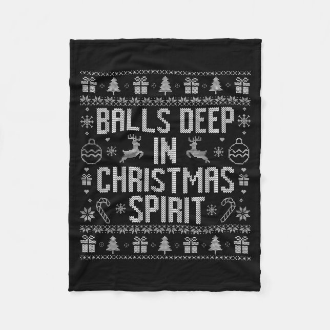 Couverture Polaire Deep In The Christmas Srit Couples Matching Ugly  (Devant)