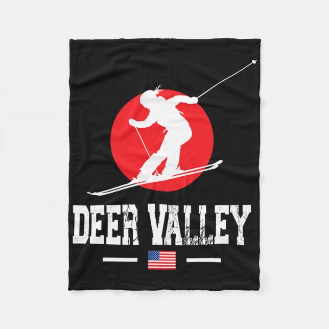 Couverture Polaire Deer Valley Usa Station de ski Rocky Mountains Ame (Devant)