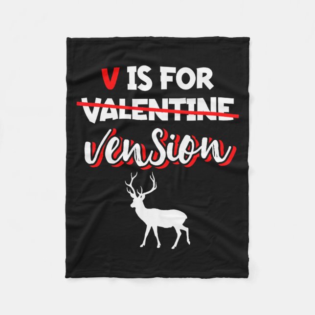 Couverture Polaire Deer Vension Meat _ Valentine Hunter Hunting  (Devant)