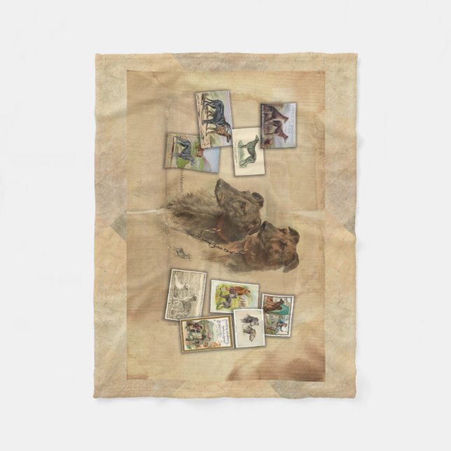 Couverture Polaire Deerhound vintage (Devant)