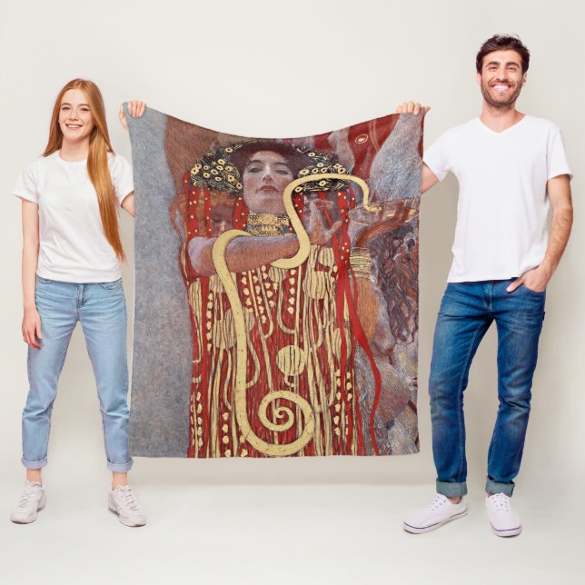 Couverture Polaire Déesse de la Santé, Hygiéie (Salus), Gustav Klimt (En situation)