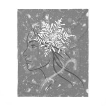 Déesse de l'Hiver – Art Saisonnière Féminin