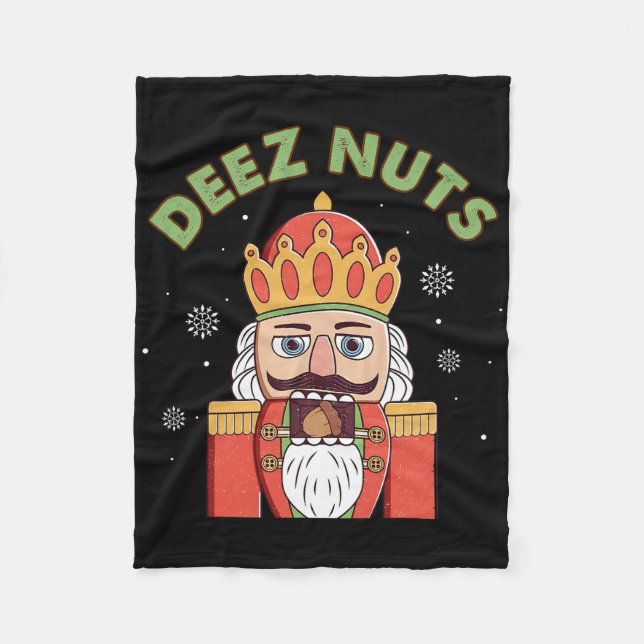 Couverture Polaire Deez Nuages Nutcracker Nut Hommes Femmes Fun Noël  (Devant)