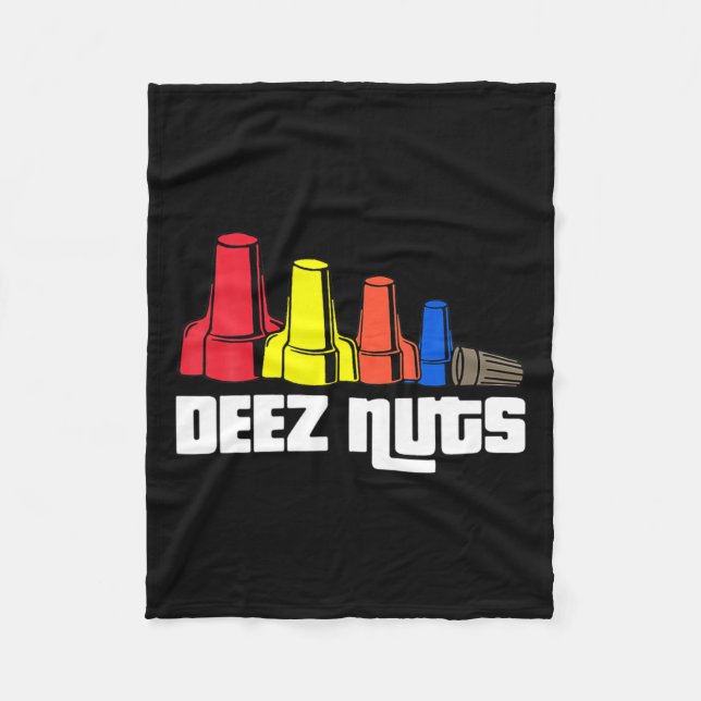 Couverture Polaire Deez Nuts Électricien Pour Hommes Cadeaux Femmes (Devant)