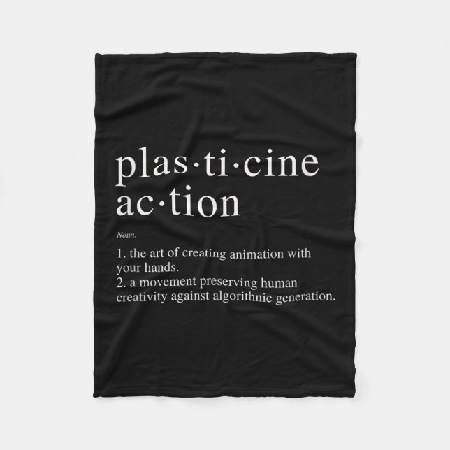 Couverture Polaire Définition d'action Plasticine Support minimal Hu (Devant)