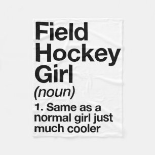 Couverture Polaire Définition de fille de hockey sur gazon drôle et s