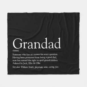 Couverture Polaire Définition de Grand-père Grand-papa Papi