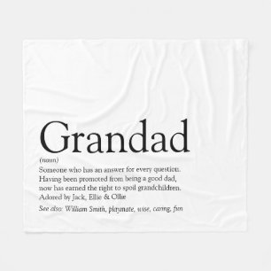 Couverture Polaire Définition de Papy Grand-père Grand-papa