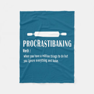 Couverture Polaire Définition drôle de Procrastibaking - Amoureux de