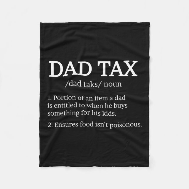Couverture Polaire Définition fiscale Vêtements meilleur papa Définit (Devant)