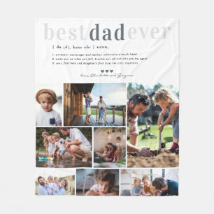 Couverture Polaire Définition papa 8 Photo personnalisée