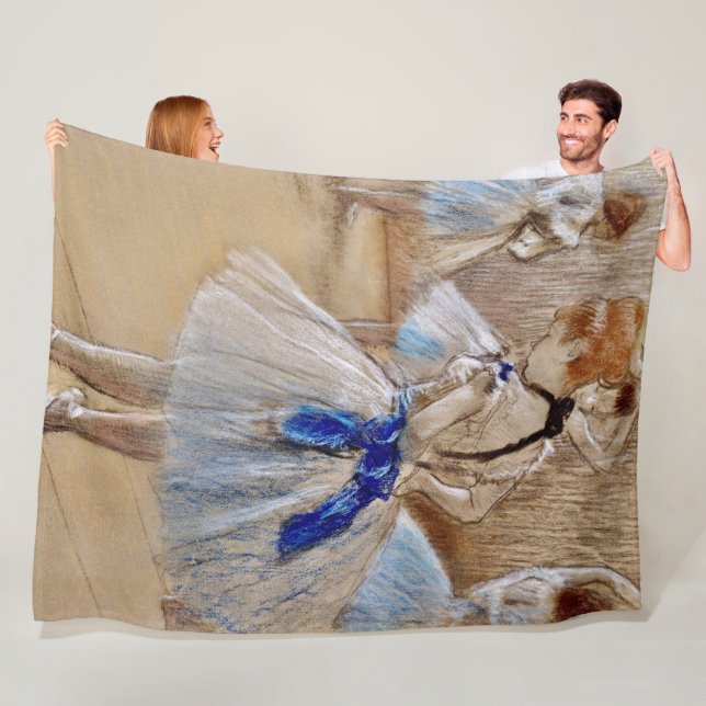 Couverture Polaire Degas Dancer with Blue Ribbon   Fleece Blanket (En situation)