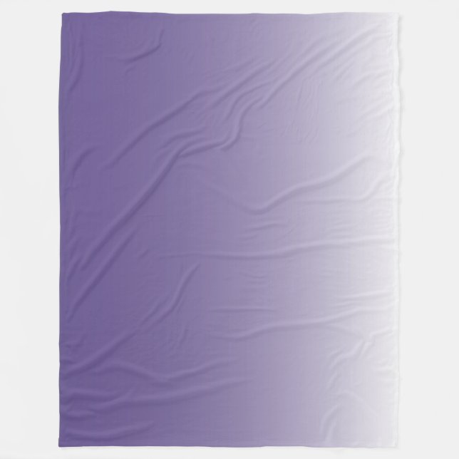 Couverture Polaire dégradé à deux tons ombre Ultra Violet (Devant)