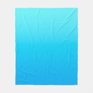 Couverture Polaire Dégradé de couleur bleu