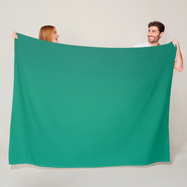 Couverture Polaire Dégradé de vert feuillage (En situation)