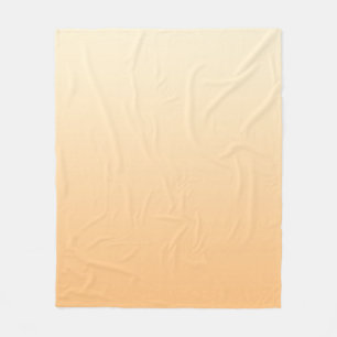 Couverture Polaire Dégradé des couleurs Jaune et Pêche