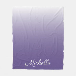 Couverture Polaire dégradé personnalisé ombre Ultra Violet
