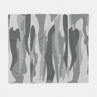 Couverture Polaire Déguisement Abstrait en Tons Gris