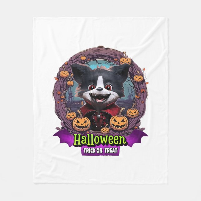 Couverture Polaire Déguisement de chiot pour Halloween (Devant)
