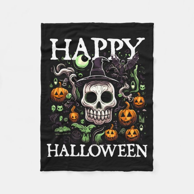 Couverture Polaire Déguisement d'Halloween drôle (Devant)